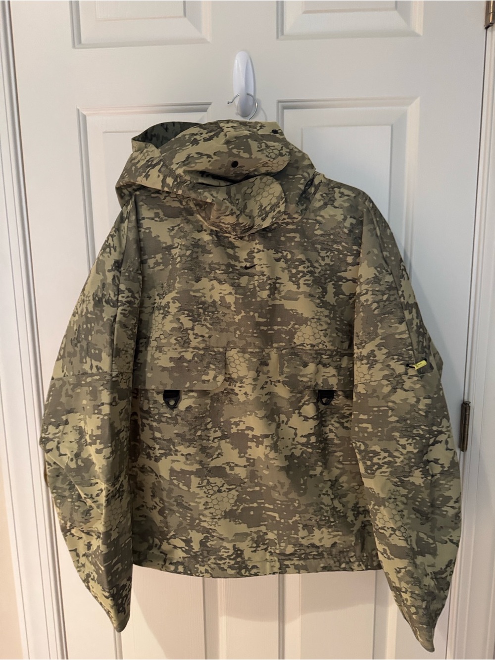 Nike Tech Woven Cordura Jacket Men’s Medium Green Camp Pullover IF8494-276